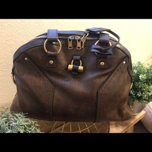Yves Saint Laurent YSL Muse Bag in Coffee